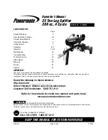 Preview for 1 page of Powermate PLS20825 Operator'S Manual