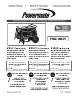 Preview for 1 page of Powermate PM0106507 Operator'S Manual