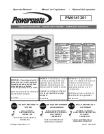 Preview for 1 page of Powermate PM0141201 Operator'S Manual