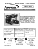 Powermate PM0143400 Operator'S Manual preview