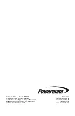 Предварительный просмотр 20 страницы Powermate PM0145400 Owner'S Manual