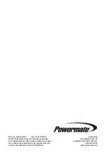 Предварительный просмотр 40 страницы Powermate PM0145400 Owner'S Manual