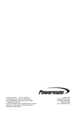 Предварительный просмотр 60 страницы Powermate PM0145400 Owner'S Manual