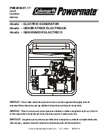 Powermate PM0495501.17 User Manual предпросмотр