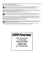 Предварительный просмотр 12 страницы Powermate PM0495502 Owner'S Manual