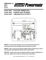 Powermate PM0496504.18 Product Manual preview