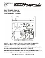 Предварительный просмотр 1 страницы Powermate PM0525300.19 Instructions Manual