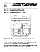 Powermate PM0525302.03 Manual preview