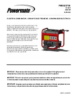 Preview for 1 page of Powermate PM0525750 User Manual