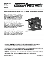 Preview for 1 page of Powermate PM0545002 Product Manual