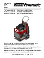 Preview for 1 page of Powermate PM0557501 Owner'S Manual