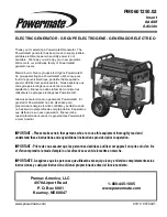 Preview for 1 page of Powermate PM0601250.02 Manual