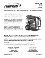 Powermate PM0601250 Owner'S Manual preview