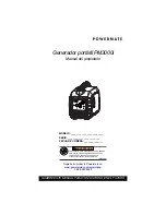 Предварительный просмотр 21 страницы Powermate PM3000i Owner'S Manual