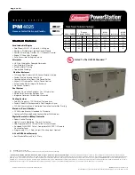 Powermate PM4025 Specification Sheet preview