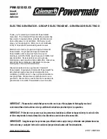 Preview for 1 page of Powermate PMA525302.03 Owner'S Manual