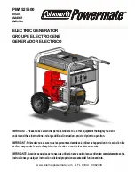 Preview for 1 page of Powermate PMA525500 User Manual