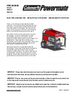 Preview for 1 page of Powermate PMC605000 Manual