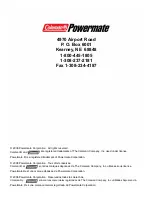 Preview for 36 page of Powermate PMC645500 Operator'S Manual