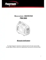 Предварительный просмотр 97 страницы Powermate PMi 2000 User Manual