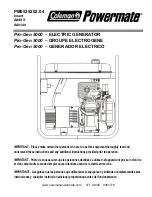 Powermate Pro-Gen 5000 PM0535202.04 Manual preview