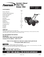 Предварительный просмотр 1 страницы Powermate PRTT196 Operator'S Manual