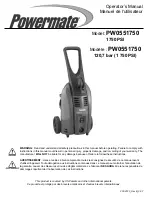 Предварительный просмотр 1 страницы Powermate PW0551750 Operator'S Manual