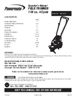 Powermate PWFT14022 Operator'S Manual preview