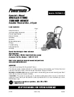 Предварительный просмотр 1 страницы Powermate PWSTM4317.2 Operator'S Manual