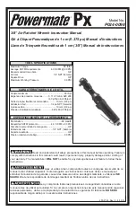 Предварительный просмотр 1 страницы Powermate Px P024-0098 Instruction Manual