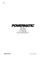 Предварительный просмотр 32 страницы Powermatic 1200HD Instruction Manual & Parts List