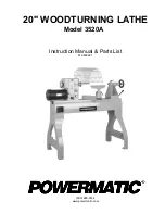 Preview for 1 page of Powermatic 3520A Instruction Manual