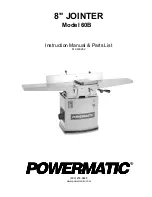 Powermatic 60B Instruction Manual & Parts List preview