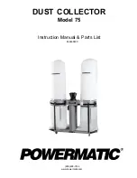 Preview for 1 page of Powermatic 75 Instruction Manual & Parts List