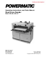 Powermatic DDS-225 Operating Instructions And Parts Manual preview