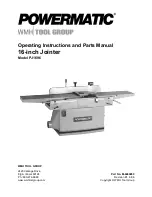 Powermatic PJ1696 Operating Instructions And Parts Manual preview