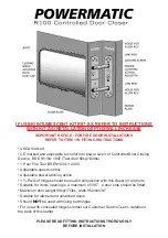 Powermatic R100 Fitting Instruction preview