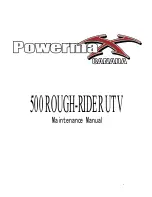 PowerMax 500 Rough-Rider Maintenance Manual preview