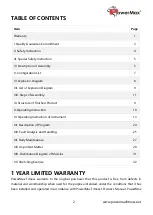 Предварительный просмотр 2 страницы PowerMax TDA-595 Owner'S Manual