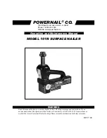 Powernail 101R Operation And Maintenance Manual preview