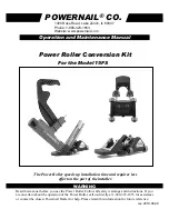 Preview for 1 page of Powernail Power Roller Conversion Kit Operation And Maintenance Manual