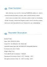 Предварительный просмотр 2 страницы POWEROWL FY1601 User Manual