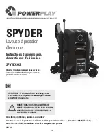 Preview for 19 page of Powerplay SPYDER SPY2KCOS Assembly, Care And Use Instructions