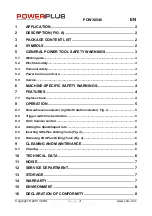 Preview for 1 page of Powerplus POW30540 Instruction Manual