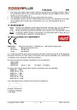 Preview for 8 page of Powerplus POW30540 Instruction Manual