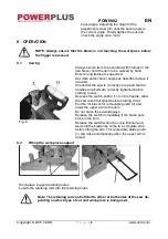 Предварительный просмотр 8 страницы Powerplus POW8002 Manual