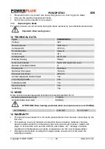 Preview for 70 page of Powerplus POWDPG75410 Manual