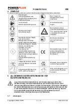 Предварительный просмотр 105 страницы Powerplus POWDPG75410 Manual