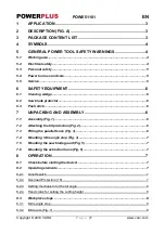 Предварительный просмотр 1 страницы Powerplus POWE51101 Manual