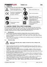 Предварительный просмотр 4 страницы Powerplus POWE51101 Manual